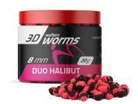 Match Pro Top Worms Wafters 3D Duo 8mm - Halibut BESTEN KUNSTKODER Angelshop
