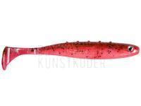 Gummifische Dragon AGGRESSOR PRO 10cm - fluo red/motor oil/black glitter