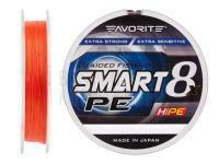 Geflechtschnur Favorite Smart PE 8x 150m (red orange) - #2.5/0.265mm 30lb/16.4kg BESTEN KUNSTKODER Angelshop