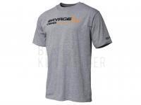 Savage Gear Signature Logo T-Shirt Grey Melange - XXL BESTEN KUNSTKODER Angelshop