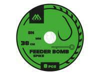 Mikado Feeder Bomb X-TRA STRONG Rigs 38cm - spike  - 0.20mm - #10 BESTEN KUNSTKODER Angelshop