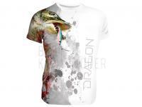 Breathable T-shirt Dragon - pike white XL BESTEN KUNSTKODER Angelshop