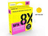 Sufix SFX 8 Carrier Braid Hot Yellow 135m 0.148mm BESTEN KUNSTKODER Angelshop