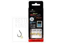 Mikado Method Feeder Rigs Barbed MF13 with bait band 10cm - #6 BESTEN KUNSTKODER Angelshop