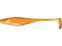 Gummifische Dragon Belly Fish Pro 10cm - Pearl /Clear - Silver/Orange glitter BESTEN KUNSTKODER Angelshop