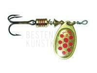 Spinner Mepps Aglia Decorees Gold/Red dots - no. 5 BESTEN KUNSTKODER Angelshop