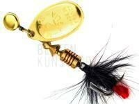 Spinner Mepps Aglia Mouche Gold / Schwarz #2 4.6g BESTEN KUNSTKODER Angelshop