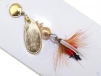 Spinner Mepps Aglia Mouche Gold / Red #0 2.5g BESTEN KUNSTKODER Angelshop