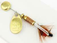 Spinner Mepps Aglia Mouche Gold / Red #00 1.5g BESTEN KUNSTKODER Angelshop