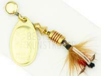 Spinner Mepps Aglia Mouche Gold / Red #2 4.6g BESTEN KUNSTKODER Angelshop