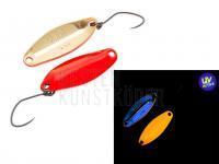 Forellen Blinker Nories Masukuroto 2.9g - #001 (Fluo-Red / Gold) UV BESTEN KUNSTKODER Angelshop