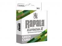 Geflechtschnur Rapala Rapinova-X Green Camo 100m | 0.40mm BESTEN KUNSTKODER Angelshop