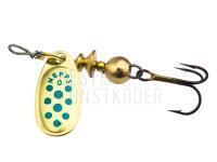 Spinner Mepps Comet Decorees #0 2g - Gold/Blue Dots BESTEN KUNSTKODER Angelshop