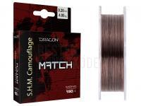 Monofile Schnüre Dragon S.H.M Camouflage Match 150m 0.25mm BESTEN KUNSTKODER Angelshop