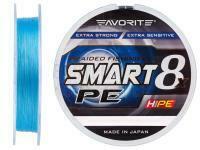 Geflechtschnur Favorite Smart PE 8x 150m (sky blue) - #1.5/0.202mm 17lb/11.4kg BESTEN KUNSTKODER Angelshop