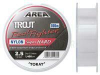 Monofile Schnür Toray Area Trout Real Fighter Nylon Super Hard 100m - 0.117mm 3lb BESTEN KUNSTKODER Angelshop