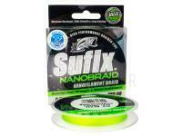 Geflochtene Schnur Sufix Nanobraid 0.08mm 100m - Neon Chartreuse BESTEN KUNSTKODER Angelshop