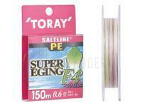 Geflechtschnur Toray Salt Line PE Super Eging F4 150m #0.8 BESTEN KUNSTKODER Angelshop