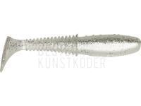 Gummifische Dragon Invader Pro 10cm - Pearl/Clear - silver glitter BESTEN KUNSTKODER Angelshop