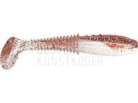 Gummifische Dragon Invader Pro 10cm - White/Clear - red glitter BESTEN KUNSTKODER Angelshop