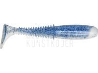 Gummifische Dragon Invader Pro  5cm - White/Clear - blue glitter BESTEN KUNSTKODER Angelshop