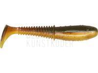 Gummifische Dragon Invader Pro  5cm - Yellow Fluo/Mot.Oil - black glitter BESTEN KUNSTKODER Angelshop