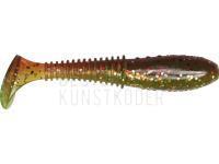 Gummifische Dragon Invader Pro  6cm - Clear Smoked/Mot.oil - black/red glitter BESTEN KUNSTKODER Angelshop