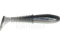 Gummifische Dragon Invader Pro  8.5cm - Pearl/Clear Smoked - blue/black glitter BESTEN KUNSTKODER Angelshop