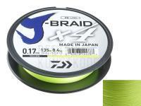 Geflechtschnur Daiwa J-Braid X4 Yellow 135m 0.21mm BESTEN KUNSTKODER Angelshop