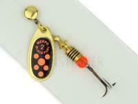 Spinner Mepps Black Fury Gold / Red Dots - #0 | 2g BESTEN KUNSTKODER Angelshop