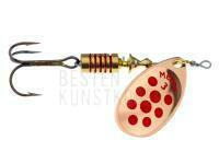 Spinner Mepps Aglia Decorees Copper / Red Dots - #4 | 9g BESTEN KUNSTKODER Angelshop