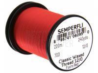 Semperfli Classic Waxed Thread 12/0 240 Yards - Fluoro Red BESTEN KUNSTKODER Angelshop