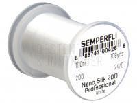 Thread Semperfli Nano Silk Pro 20D 100m 109yds 24/0 - White BESTEN KUNSTKODER Angelshop