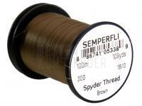 Semperfli Spyder Thread 18/0 100m 109yds 30D - Brown BESTEN KUNSTKODER Angelshop