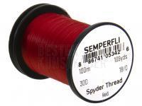 Semperfli Spyder Thread 18/0 100m 109yds 30D - Red BESTEN KUNSTKODER Angelshop