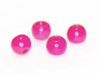 Pink painted beads 3,8mm