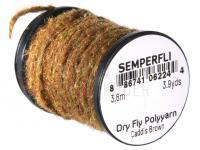 Semperfli Dry Fly Polyyarn 3.6m 3.9yds - Caddis Brown BESTEN KUNSTKODER Angelshop