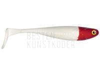 Gummifish Delalande Zand Fat Shad 10cm 8g - 061 - Blanc Tête rouge BESTEN KUNSTKODER Angelshop