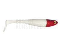 Gummifish Delalande Zand Fat Shad 12cm 12g - 061 Blanc Tête rouge BESTEN KUNSTKODER Angelshop