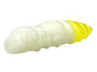 Gummiköder FishUp Pupa Cheese Trout Series 1.2 inch | 32mm - 131 White / Hot Chartreuse BESTEN KUNSTKODER Angelshop