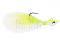 Köder Mustad Big Eye Bucktail Jig 3.5g 1/8oz - Chartreuse-White BESTEN KUNSTKODER Angelshop