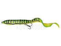 Gummiköder Savage Gear 3D Hard Eel 17cm 50g Slow Sinking 2+1 - Firetiger Fluo BESTEN KUNSTKODER Angelshop