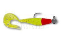 Gummifishe Delalande Sandra 12cm 10g - 100 - Chartreuse Tête Rouge BESTEN KUNSTKODER Angelshop