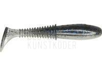 Gummifische Dragon Invader Pro  5cm - Pearl/Clear Smoked - blue/black glitter BESTEN KUNSTKODER Angelshop