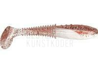 Gummifische Dragon Invader Pro  5cm - White/Clear - red glitter BESTEN KUNSTKODER Angelshop