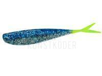 Gummifishe Lunker City Fat Fin-S Fish 3.5" - #273 Blue Ice/ Chartreuse Tail BESTEN KUNSTKODER Angelshop