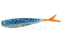 Gummifishe Lunker City Fat Fin-S Fish 3.5" - #279 Blue Ice/ Fire Tail BESTEN KUNSTKODER Angelshop