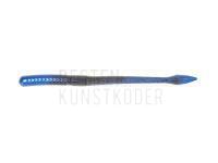 Gummifische X Zone Lures MB Fat Finesse Worm 6" 15cm - Black Blue Swirl BESTEN KUNSTKODER Angelshop