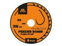 Mikado Feeder Bomb X-TRA STRONG Rigs 38cm - Push Stop - 0.25mm - #6 BESTEN KUNSTKODER Angelshop