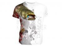 Breathable T-shirt Dragon - catfisch white L BESTEN KUNSTKODER Angelshop
